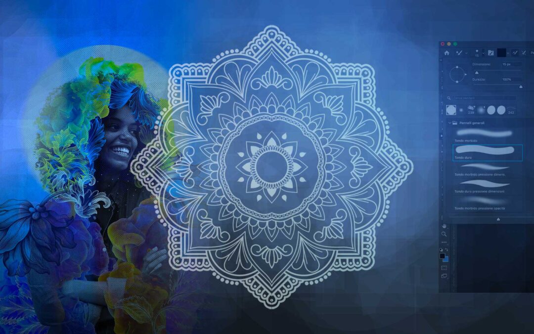 Ecco il nuovo modulo dedicato alla creazione meditativa con Photoshop di splendidi mandala da colorare