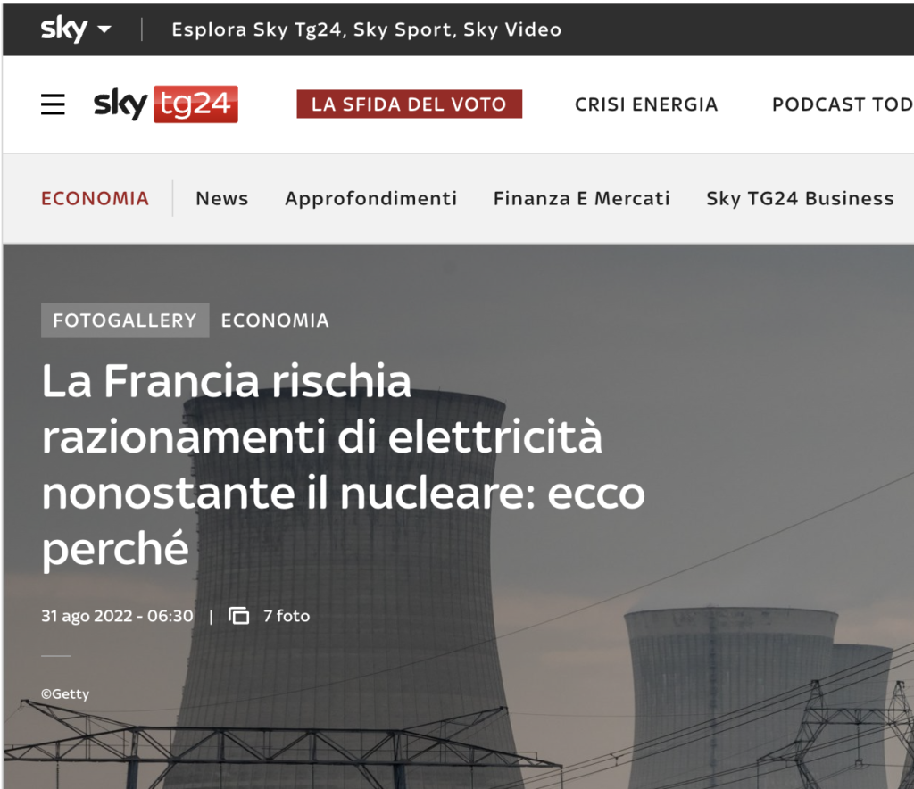 francia razionamenti elettricità