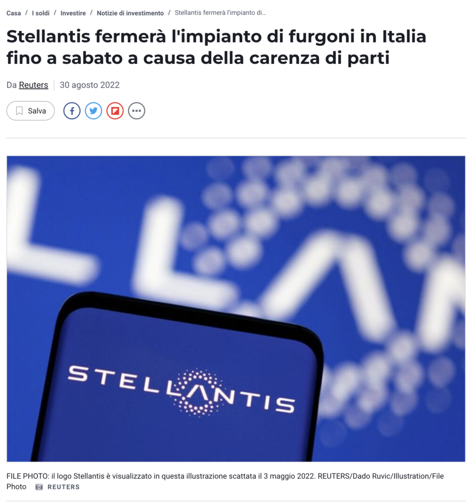 stellantis ferma impianto furgoni italia