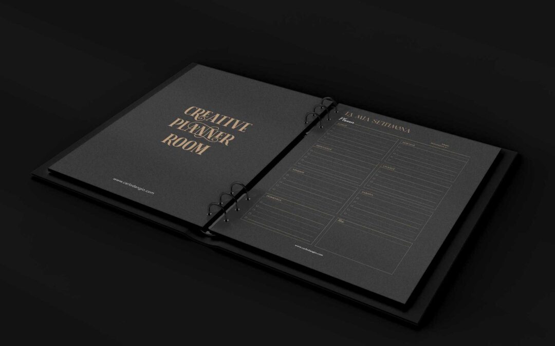 Planner settimanale black style