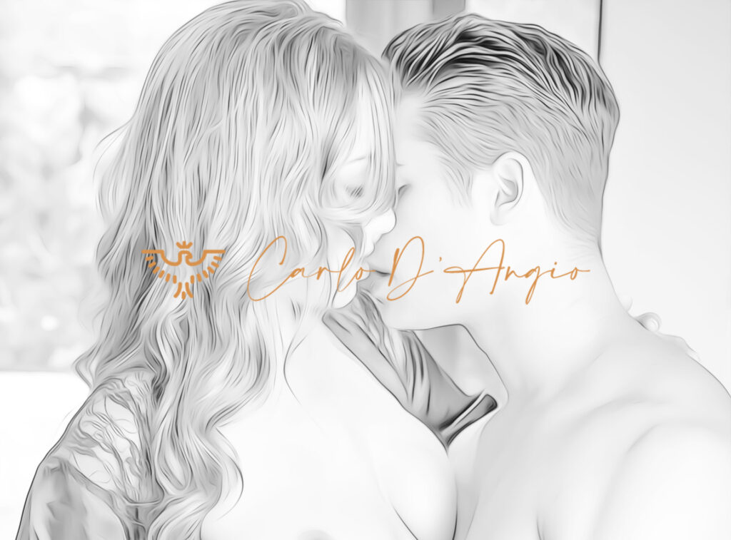 Il bacio, anteprima coloring page