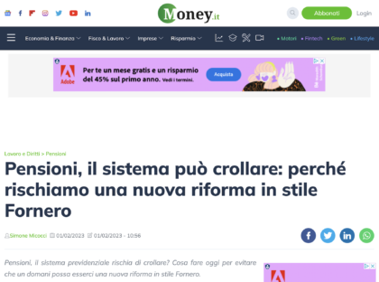 Pensioni, il sistema può crollare