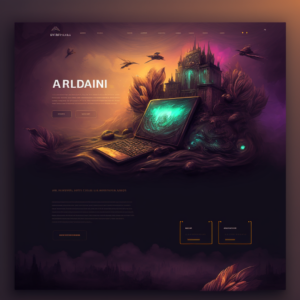 Midjourney Web Design, es. 4