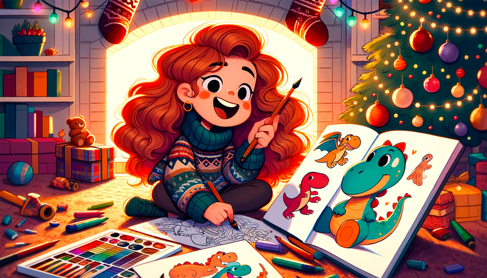 Coloring page per bambini con dall-e