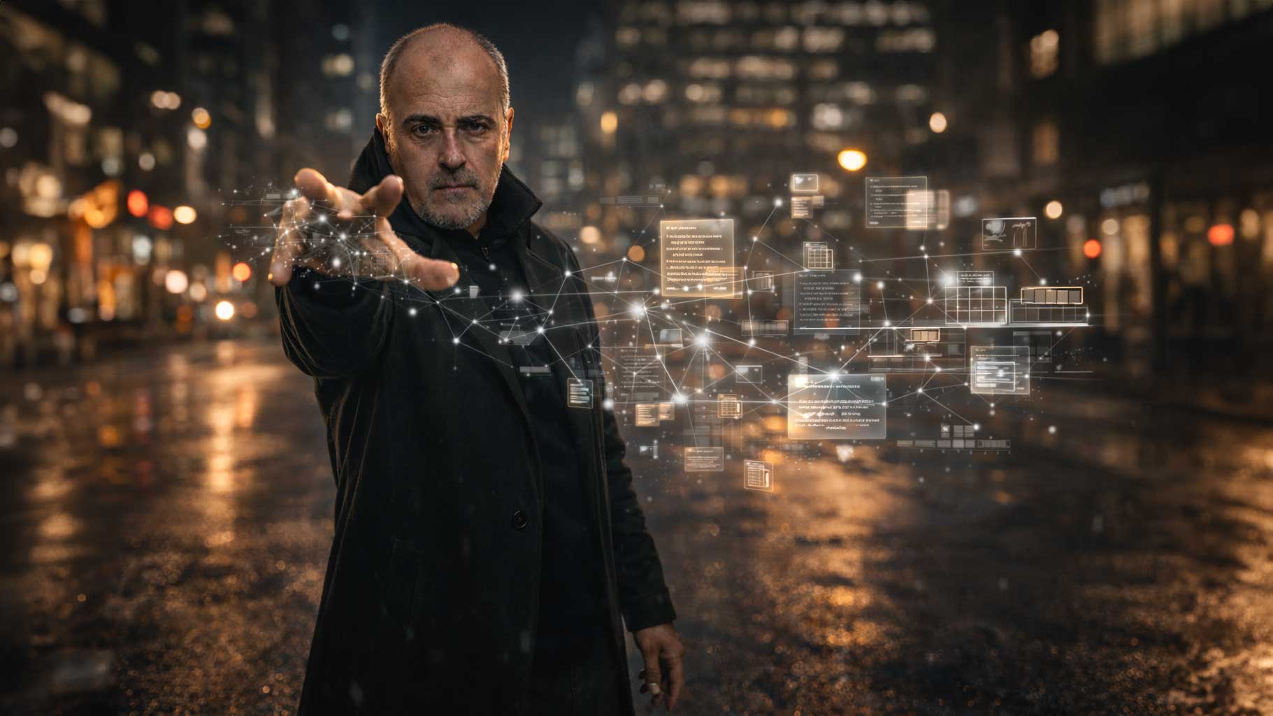 Carlo D’Angiò genera un ecosistema self publishing indipendente, visualizzato come rete editoriale digitale che emerge dalla sua mano