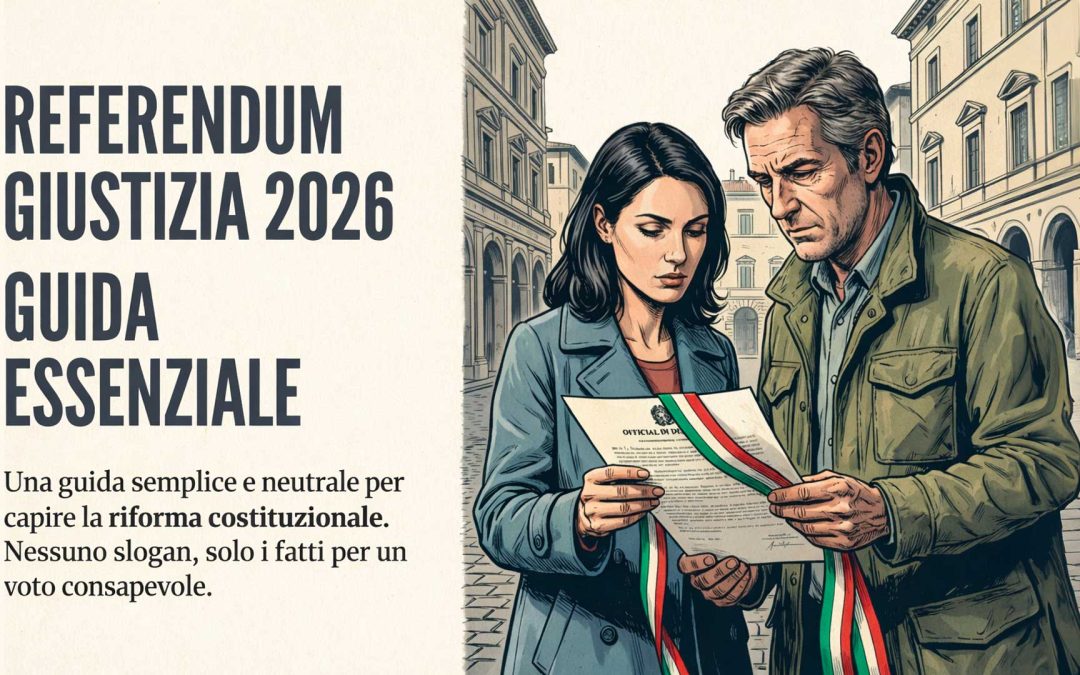 Referendum Giustizia 2026: guida semplice per capire davvero cosa cambia