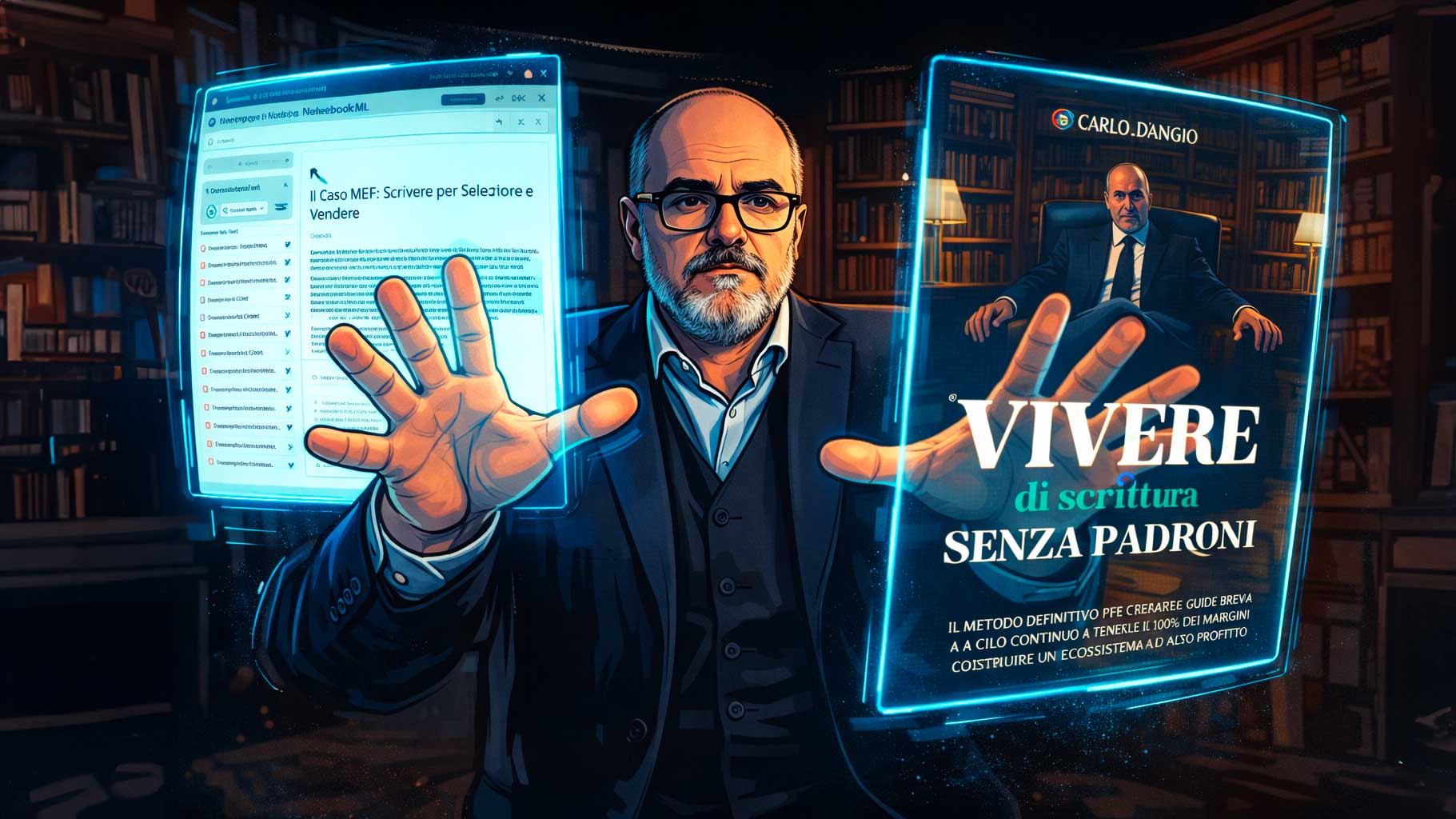 Scrivere libri con NotebookLM: autore che fonde eBook digitali per creare un libro cartaceo pubblicato su Amazon