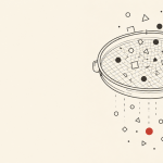 Illustrazione di un setaccio che filtra forme diverse, metafora del validare un'idea di business separando il valore dalla cosmesi